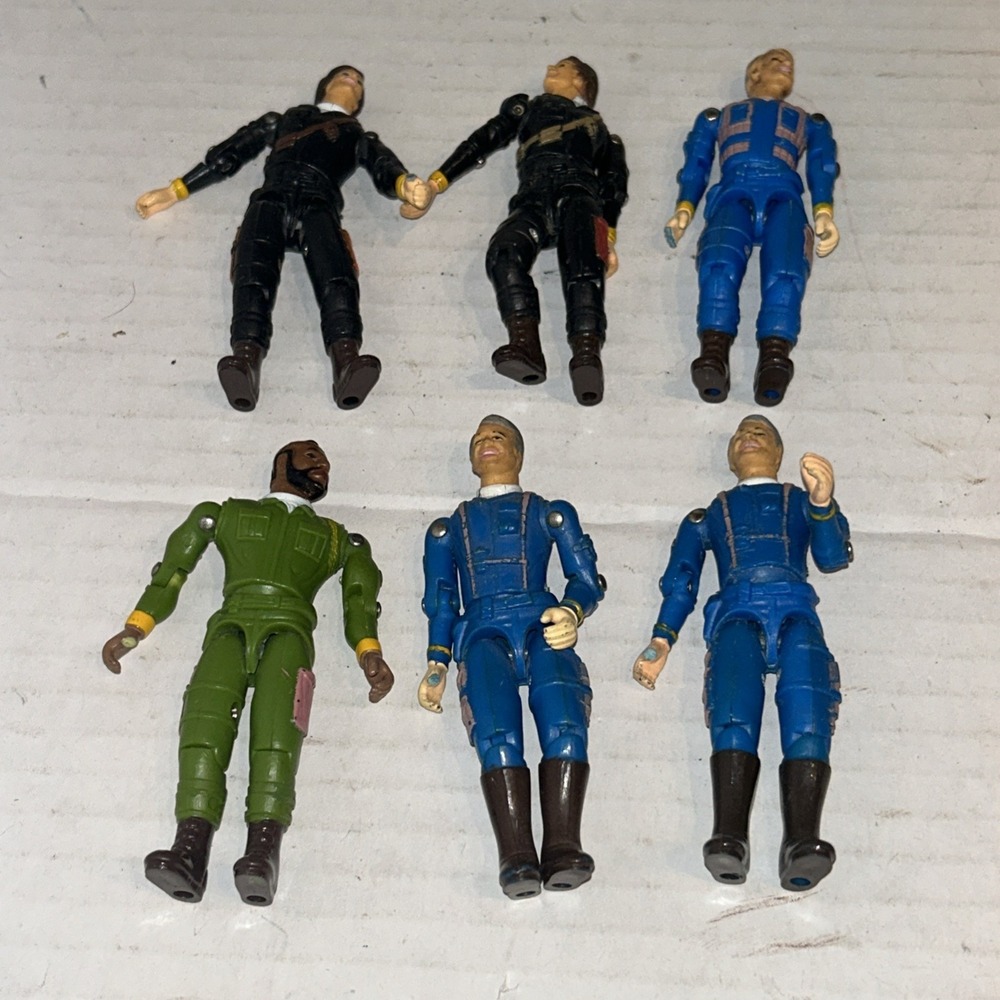 VTG 1983 A-Team Galoob Hannibal Mr T & Face 3.75" Figures Lot A2‎